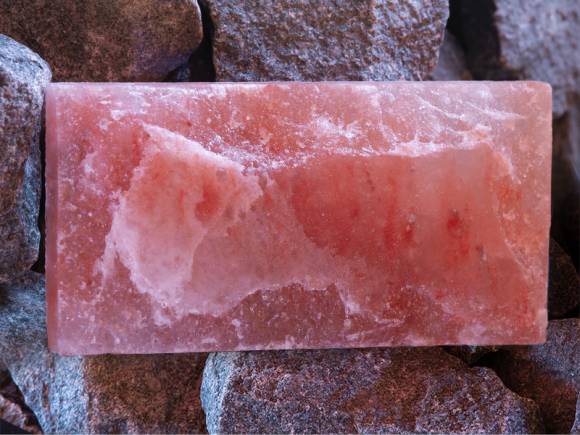 Кирпич из гималайской соли 20х10х5см натуральный SALTWAY