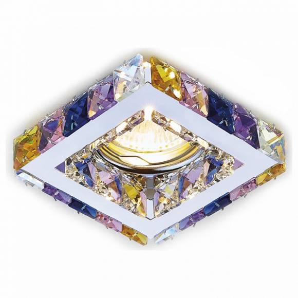 Встраиваемый светильник Ambrella Light Crystal 3 K110 RA/CH
