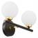 Бра LUMINA DECO Marsiada LDW 6033-2 BK+F.GD Бра LUMINA DECO Marsiada LDW 6033-2 BK+F.GD