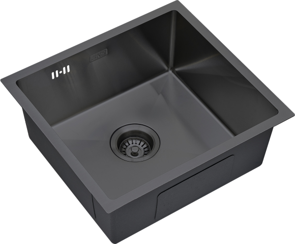 Мойка кухонная S.K.Sanitary SKS 4844 GRAFIT с сифоном