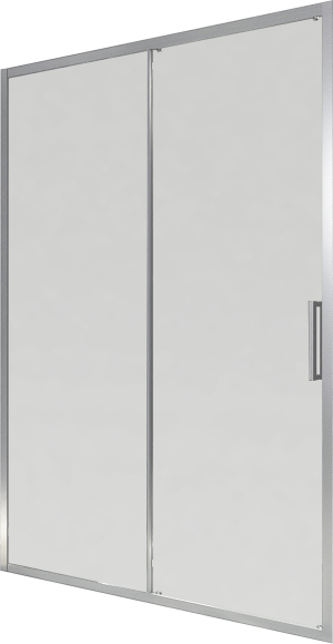 Душевая дверь в нишу Maybahglass MGD-1280-5 120 см, профиль матовый хром, стекло сатин