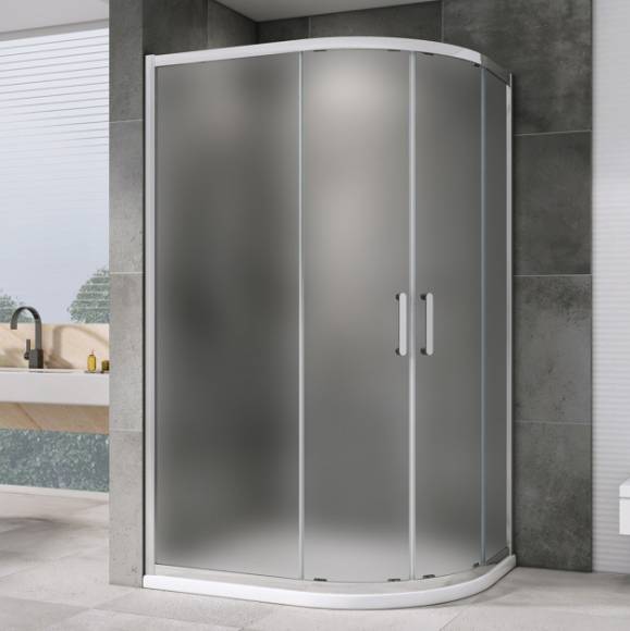 Душевой уголок Abber Schwarzer Diamant AG01129M, 120x90, профиль хром матовый, стекло матовое