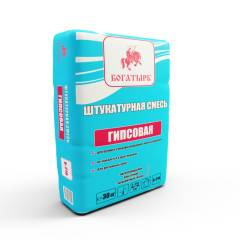 Богатырь Гипсовая штукатурка ручного и машинного нанесения Б-219 (30кг) Богатырь Гипсовая штукатурка ручного и машинного нанесения Б-219 (30кг)