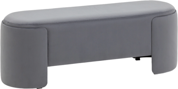 Банкетка Stool Group Taks 115х36 велюр серый