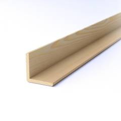 Уголок равнобокий 25 * 25 * 2500 мм сорт Экстра, сращенный, сосна КБ