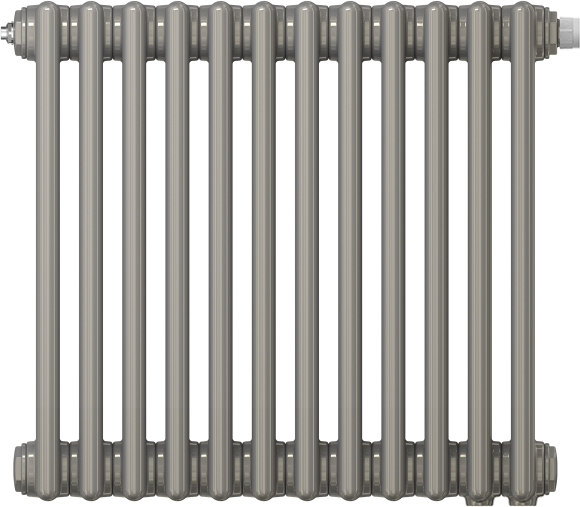 Радиатор стальной Zehnder Charleston Retrofit 3057/12 3-трубчатый, подключение V001, technoline, с кронштейнами