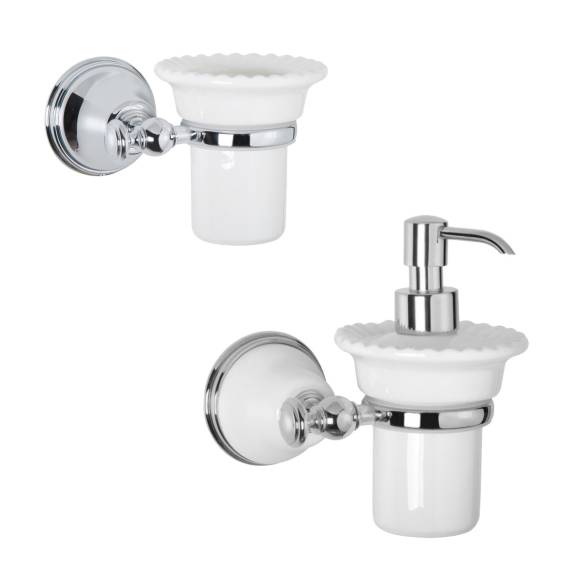 Набор Стакан Tiffany World Harmony TWHA109cr + Дозатор TWHA108bi/cr
