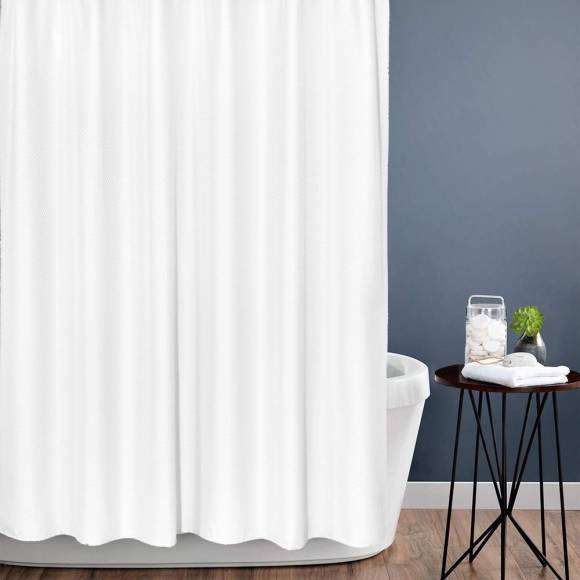 Штора для ванной Carnation Home Fashions Grace Jacquard White 180х200 см