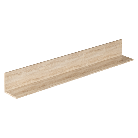 Полка DIWO Коломна 173 навесная, 173x21,6x21,6 см, белый, дуб сонома