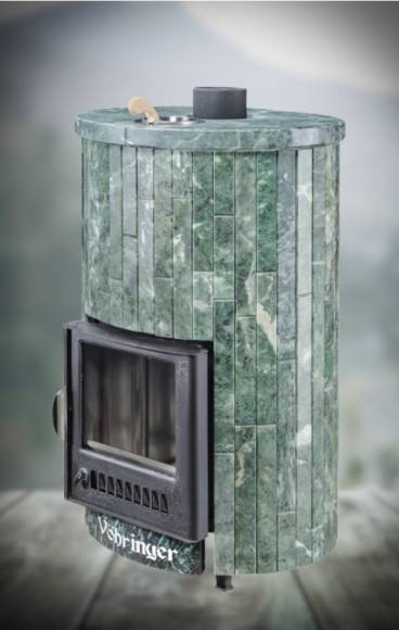 Печь для бани Ферингер Уют ПФ 'До 18 м3' топка из парной Змеевик наборный