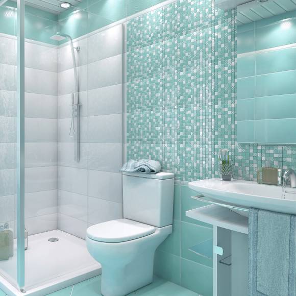 Мозаика AltaCera Mosaic Aquamarine глянцевая 30,5х30,5