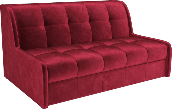 Диван Mebel-Ars Барон №6 169x88x110 см, независимый пружинный блок, бархат красный star velvet 3 dark red