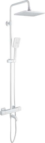 Душевая стойка Gappo G91 G2491-8 с термостатом, белая