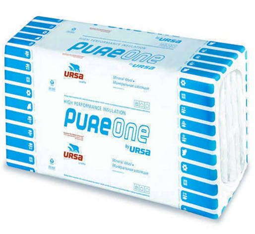 Плита URSA PureOne 34 PN (12) 1250-600-50  (9,00кв.м.; 0,450куб.м.)