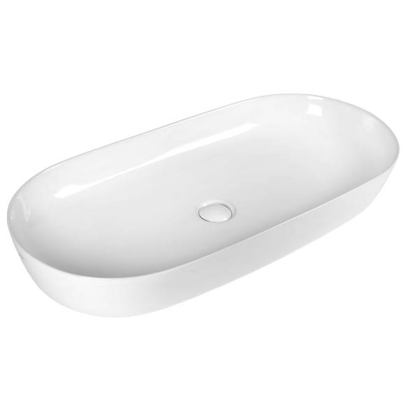 Накладная раковина BOND Oval S51-800 белый глянец