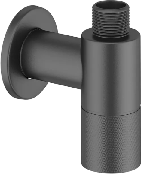 Вентиль Wellsee Drainage System 182147000 угловой, матовый черный