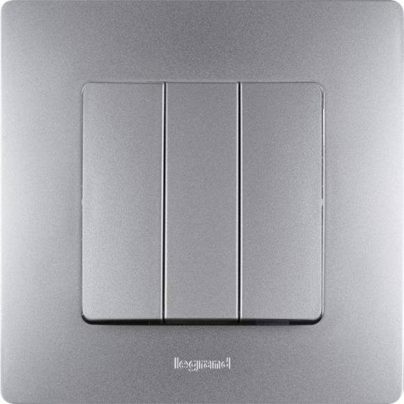 Рамка 1-м Etika алюм. Leg 672551 Рамка 1-м Etika алюм. Leg 672551