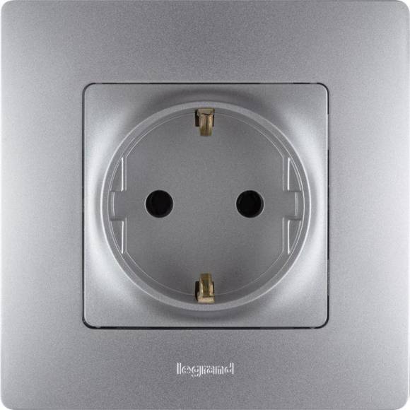 Рамка 1-м Etika алюм. Leg 672551 Рамка 1-м Etika алюм. Leg 672551