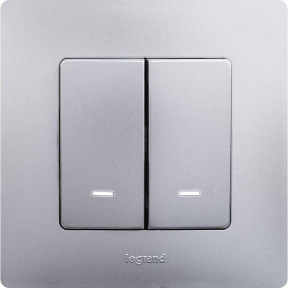 Рамка 1-м Etika алюм. Leg 672551 Рамка 1-м Etika алюм. Leg 672551