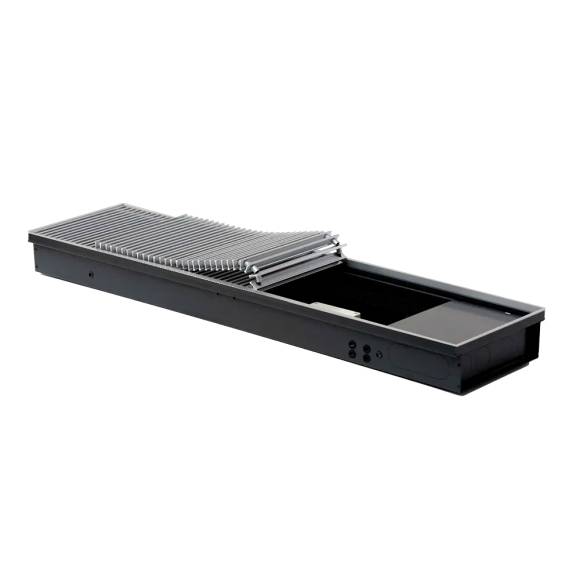 Конвектор отопления PrimoClima PCV 250х80х2000 внутрипольный, решетка анодированный алюминий
