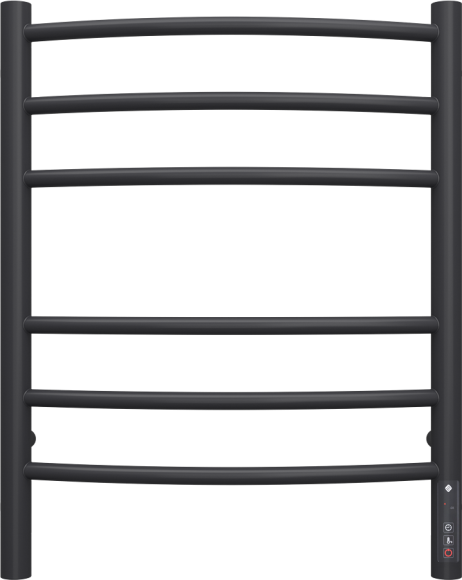 Полотенцесушитель электрический Terminus Классик П6 450x600, черный муар