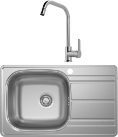 Комплект Мойка Ukinox Спектр SPM788.480 -GT6K 2L + Смеситель MEGA City MG- ZRV104 хром Комплект Мойка Ukinox Спектр SPM788.480 -GT6K 2L + Смеситель MEGA City MG- ZRV104 хром