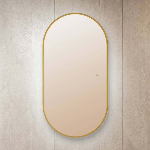Зеркало Silver Mirrors Viva, 55x105 с подсветкой, gold