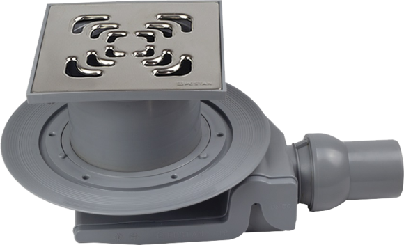 Душевой трап Pestan Square Confluo Standard Square 4 13000008, хром