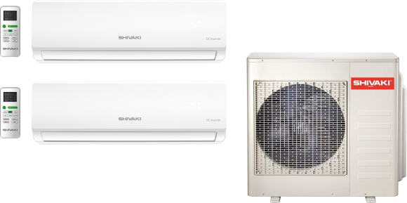 Мультисплит-система Shivaki Prestige Multi SRH-PM249DC на две комнаты (20 м2 + 20 м2)