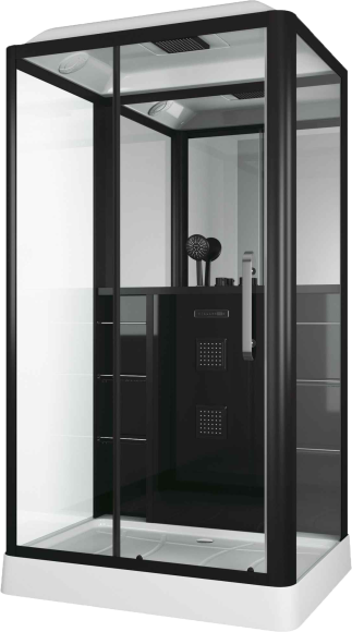 Душевая кабина Grossman GR-227 L, 120x90 см черная