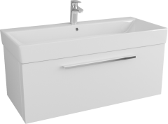 Тумба с раковиной Owl 1975 Ragnar 100, белая, 1 ящик, 1 внутренний