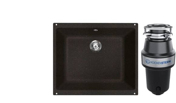 Комплект Мойка Lava U1 + Измельчитель KUCHENSTERN Muhle 351MU35