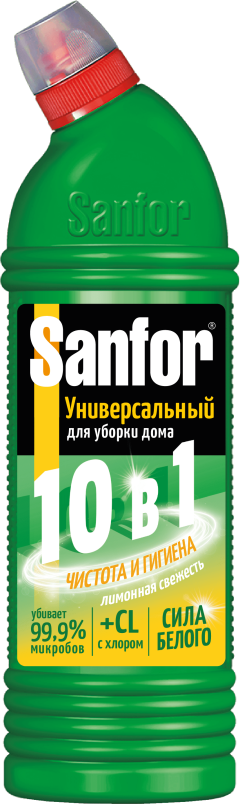 Универсальное моющее средство Sanfor Универсал лимонная свежесть, 0,75 л