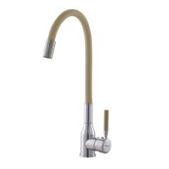 Смеситель для кухни Plstart PG54022B22 хром, бежевый Смеситель для кухни Plstart PG54022B22 хром, бежевый