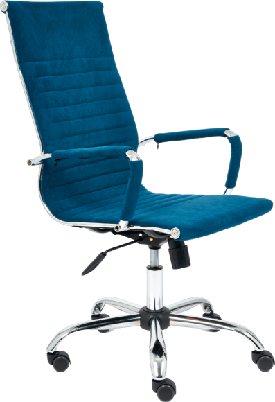 Компьютерное кресло TetChair Urban, флок синий 32