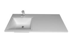 Раковина над стиральной машиной Stella Polar Мадлен SP-00001367 105 L, белая Раковина над стиральной машиной Stella Polar Мадлен SP-00001367 105 L, белая