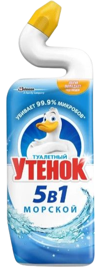 Универсальное моющее средство Туалетный утенок активный морской, 5 в 1, 0,5 л