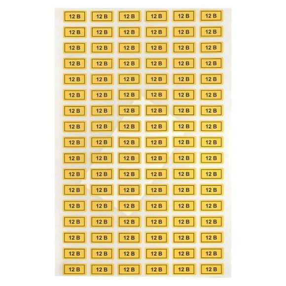 Наклейка "12В" 10х15мм EKF an-2-01