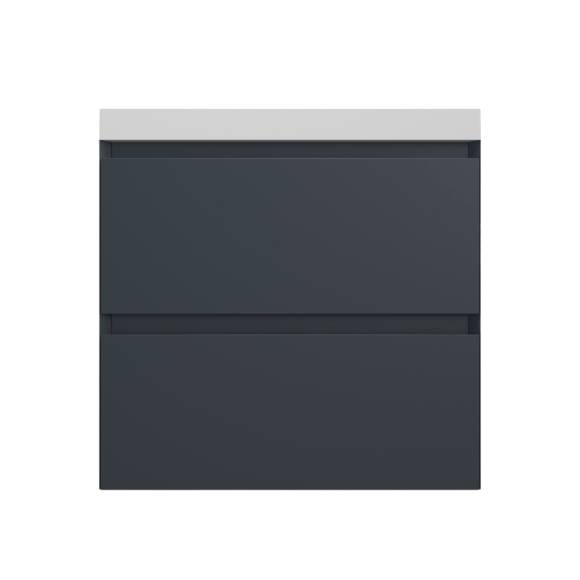 Тумба с раковиной Style Line Манхэттен 60 подвесная, графит, раковина Andrea Classic 60