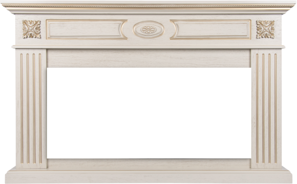Портал Firelight Siena 42/40/36 слоновая кость с золотой патиной