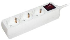 Удлинитель 3х5м с заземл. 16А IP20 У03К 2P+PE 250В ПВС 3х1 с выкл. IEK WYP10-16-03-05-ZK-N Удлинитель 3х5м с заземл. 16А IP20 У03К 2P+PE 250В ПВС 3х1 с выкл. IEK WYP10-16-03-05-ZK-N