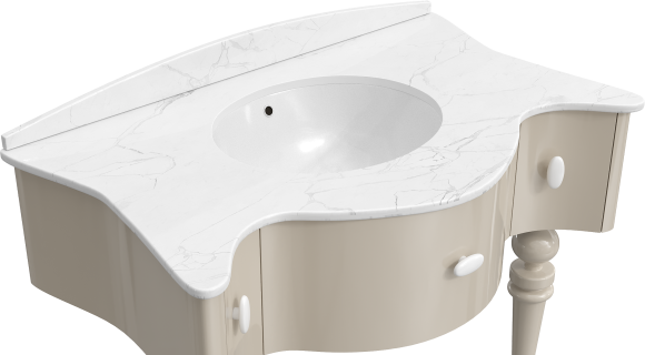 Мебельная раковина VOQ Charlotte 95, white
