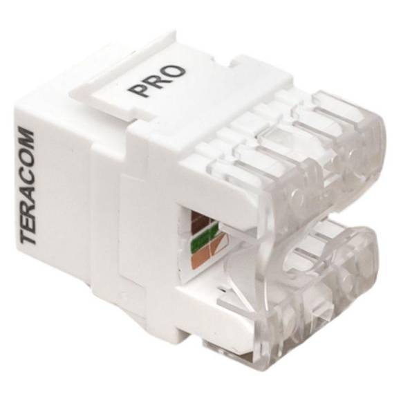 Модуль Keystone RJ45 кат.6 неэкранир. 110 IDC 180град. бел. TERACOM PRO EKF TRP-KSTN-180D-6UTP-WH Модуль Keystone RJ45 кат.6 неэкранир. 110 IDC 180град. бел. TERACOM PRO EKF TRP-KSTN-180D-6UTP-WH