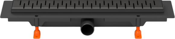 Душевой трап (лоток) MCH Chudej Medium CH450MC 45 см, матовый черный