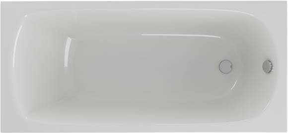 Акриловая ванна AQUATEK Ника 160x75 см, пристенная, белая, на ножках