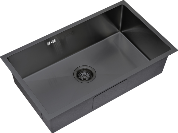 Мойка кухонная S.K.Sanitary SKS 7444 GRAFIT с сифоном