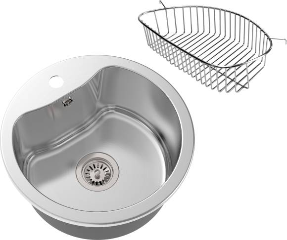 Комплект Мойка Oulin + Корзина OL-117L для моек