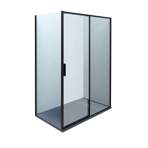 Душевой уголок Aquanet Pleasure Evo AE65-N120-BT 120х100, профиль матовый черный, стекло прозрачное