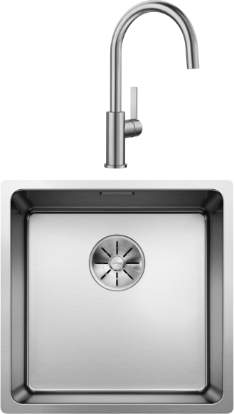Комплект Мойка Blanco Andano 400-U + Смеситель Candor 523120