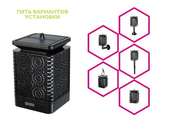 Светильник светодиодный SLR-S09 садовый IP44 арабеска эффект факела солнечная батарея ФАZА 5036574 Светильник светодиодный SLR-S09 садовый IP44 арабеска эффект факела солнечная батарея ФАZА 5036574